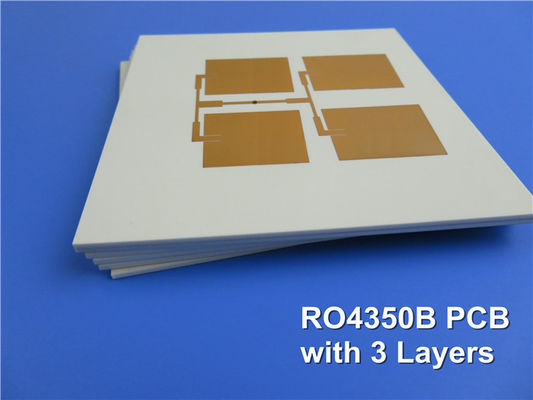 Rogers RO4350B Rf PCB Boards 3 слой 1,7 мм ENIG