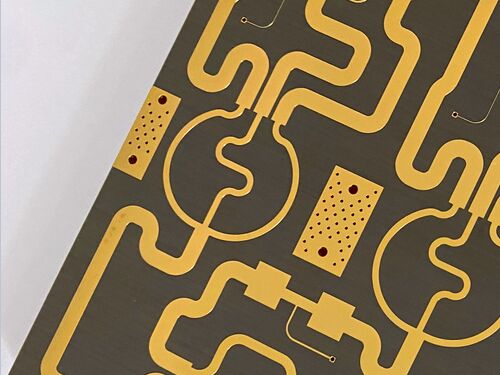 TLY-5 RF PCB 10mil 2-слойная погруженная золотая отделка