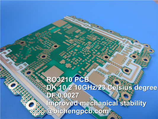 PCB Rogers RO3210 высокочастотный с золотом погружения покрытия 25mil