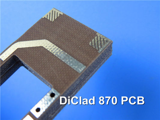 0.8mm DiClad 870 RF PCB Двухслойные жесткие платы с ENEPIG