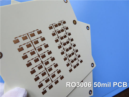 RO3006 Медное покрытие погружение Золото RF PCB-карта 2-слойный 50mil 1OZ