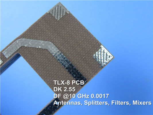 60mil TLX-8 PCB 2 слой погружения Золото жесткие схемы