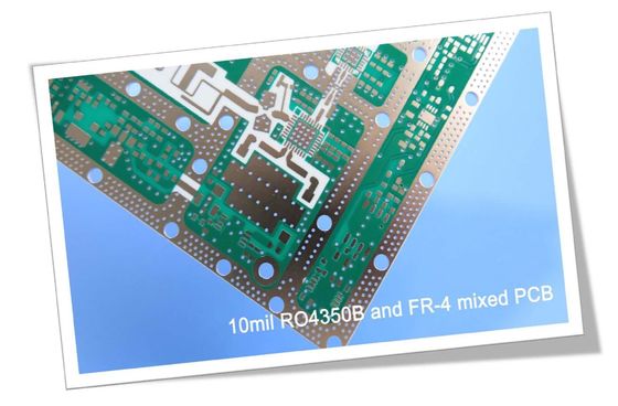 Доска PCB 4 слоев гибридная построенная на Rogers 10mil RO4350B и FR-4