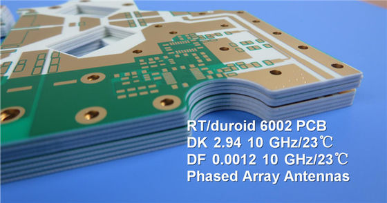 Доска PCB RT/Duroid 6002 60mil 1.524mm DK2.94 Rogers для предотвращения столкновения авиакомпании