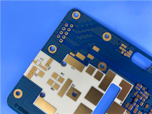 2-Layer High Frequency PCB with 25mil Rogers RO3206 Substrate 0.75mm Thickness and 63mm x 45mm Size