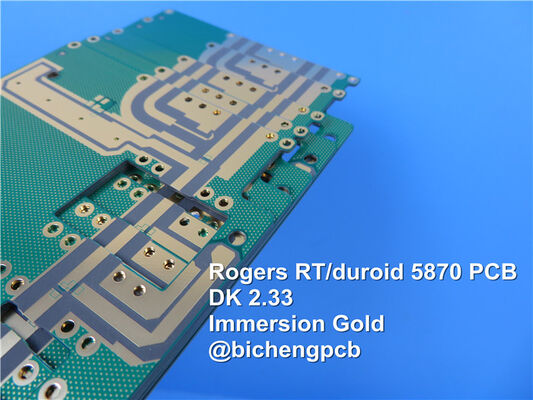 PCB финиша дизайна OSP PCB Silkscreen 0.4mm Rogers RT/Duroid 5870 белый высокочастотный поверхностный