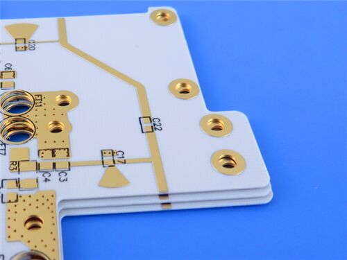 Rogers RO4835 PCB 6.6mil 2-слойная 20um металлизация переходных отверстий высокочастотная