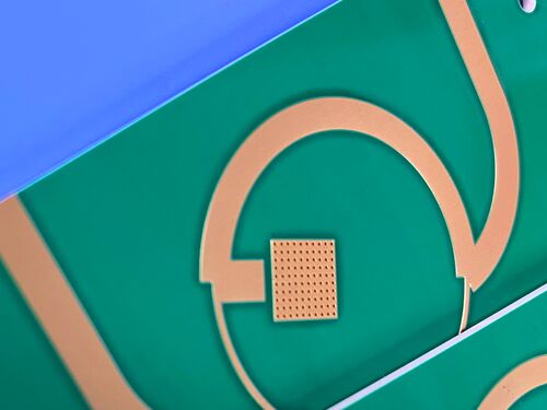 Плата RT duroid 6010.2LM, 4-слойная, толщина 2,8 мм, зеленая паяльная маска