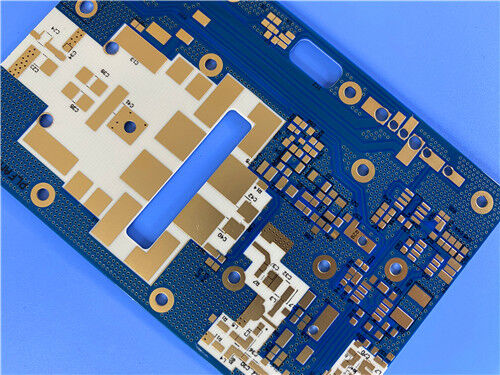 0.2mm RO4350B LoPro PCB двойного слоя с синей сварной маской