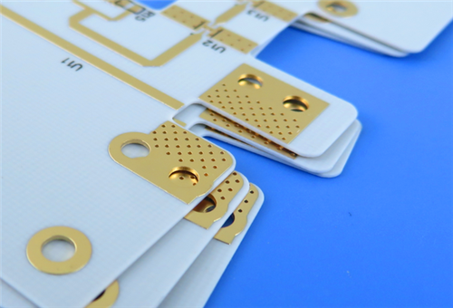 RF PCB 2-слойный 20mil RO4835 Субстрат Черный шелковый экран Погружение золото
