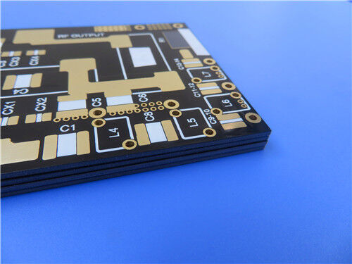 60mil F4BME275 PCB 2-слойная черная сварная маска Чистое покрытие золотом