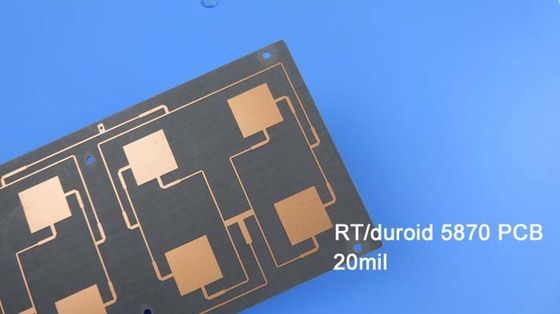 Многослойная печатная плата Rogers 5870 UL Rogers, армированная стеклом и микрофиброй из ПТФЭ