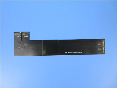 Монтажная плата двойного слоя гибкая (FPC) построенная на Polyimide с черным Coverlay для среднего управления доступом