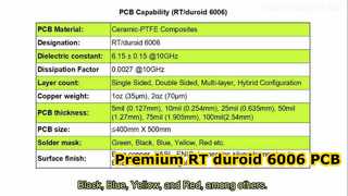 Печатная плата RT duroid 6006