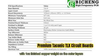 2-слойная печатная плата, Taconic TLX-9, толщина 31 мил